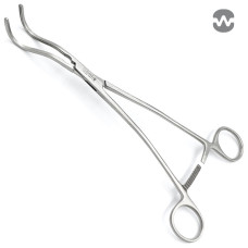 Зажим атравматический Харкен, серповидный, 240 мм