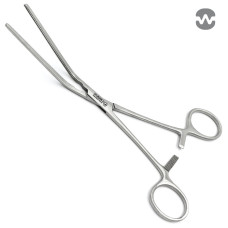 Зажим атравматический Леланд-Джонс, изогнутый 30°, 190 мм