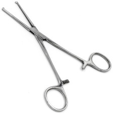 Зажим Кохер прямой, 1/2 зуба, 140 мм